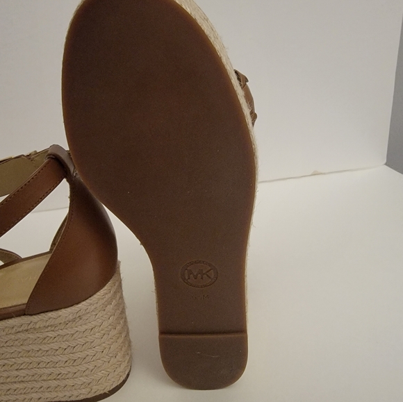 NEW Serena Wedge Espadrille Plarform Sandals, Size 6.5, Color Tan/Brown - Picture 7 of 11